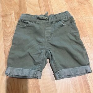 Olive Green Toddler Boys Shorts